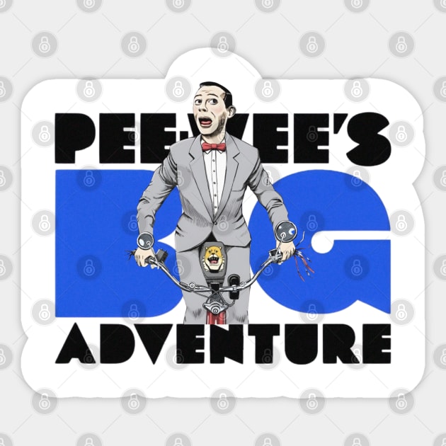 Pee wees playhouse t-shirt Sticker by Andre design